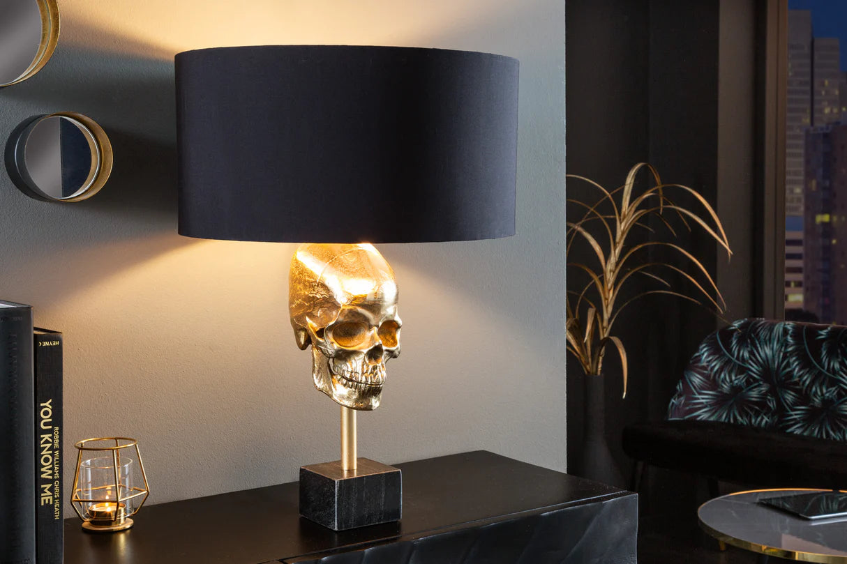 
"Skrull" Design Table Lamp - Gold