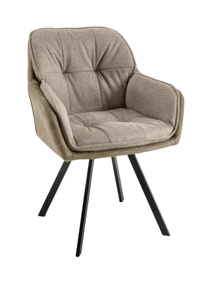 
Poltroncina girevole con braccioli „Lounger“ - Talpa vintage