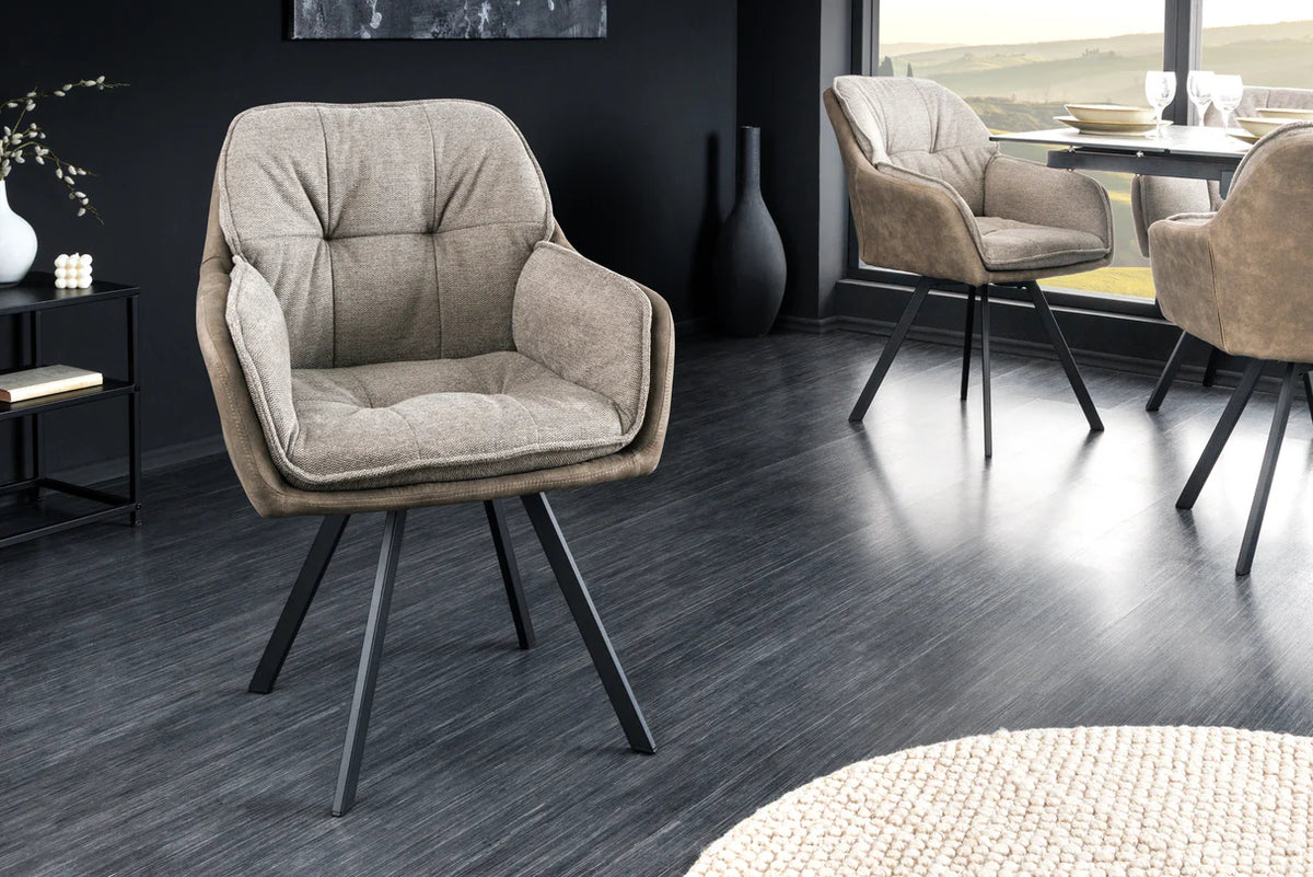 
Poltroncina girevole con braccioli „Lounger“ - Talpa vintage