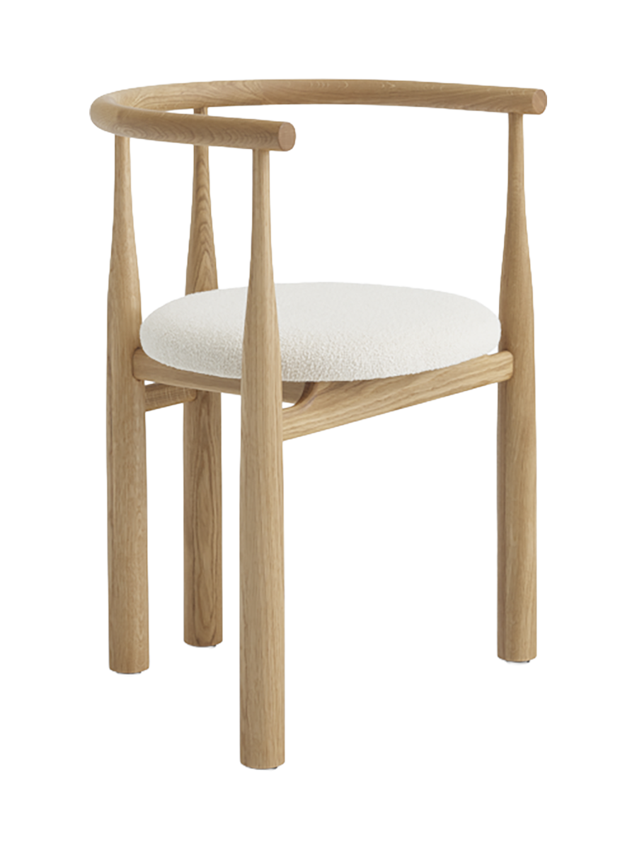 
Fauteuil design massif « Bukowski » - Chêne huilé & Barnum & Lana