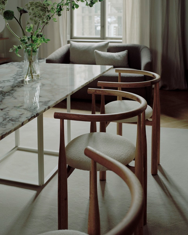 
Fauteuil design massif « Bukowski » - Chêne huilé & Barnum & Lana
