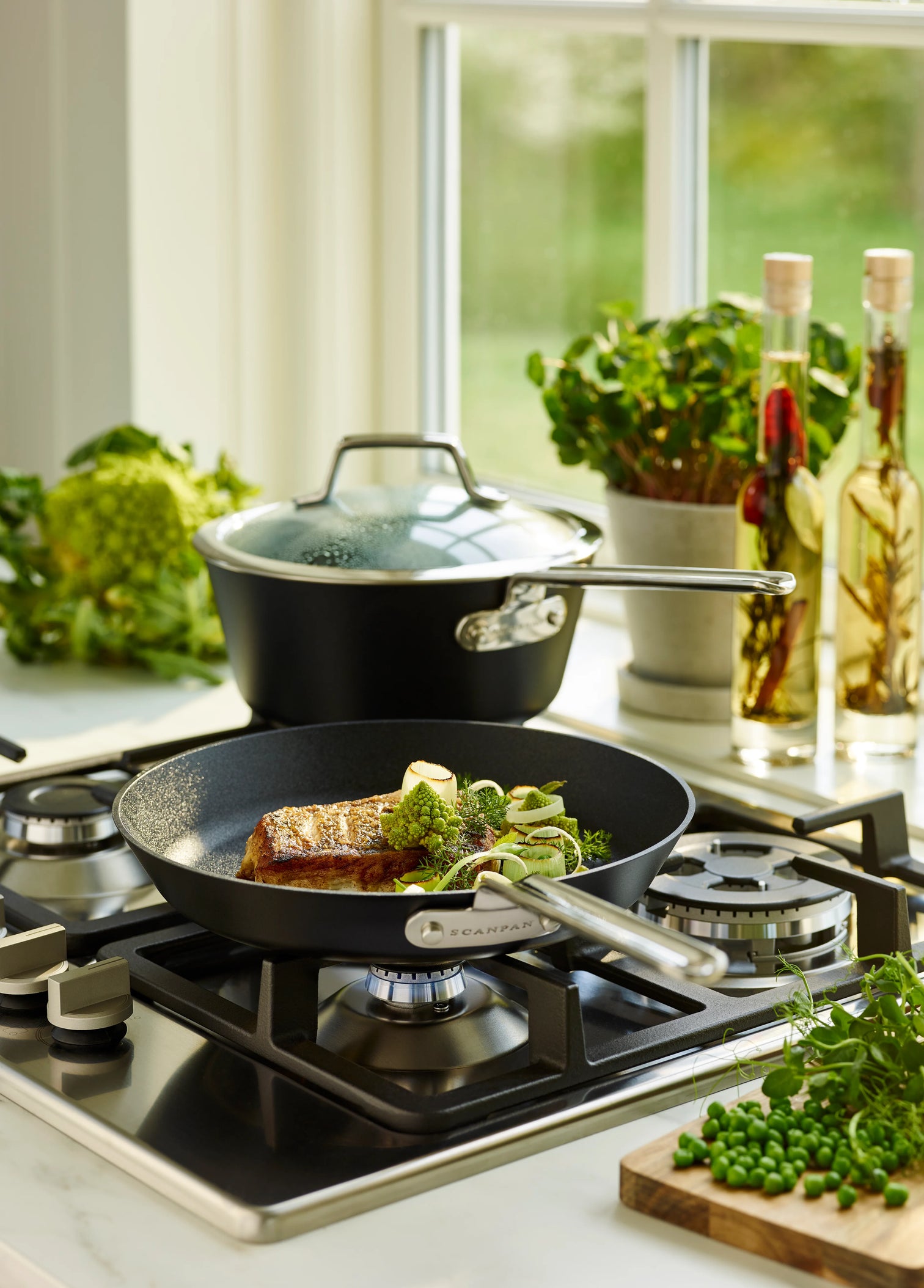 
Premium Cooking Pot "TechnIQ" - Ø 22 cm - 4 liters / With glass lid