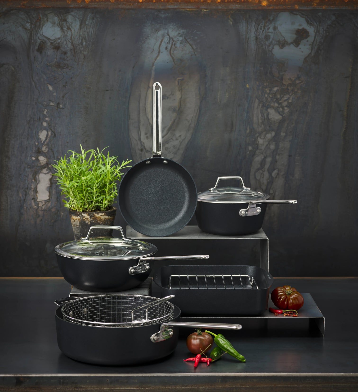 
Premium Cooking Pot "TechnIQ" - Ø 22 cm - 6.8 Liters / With glass lid