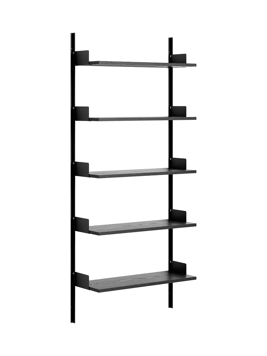 
Étagère murale modulaire « New Works 1900 » - Frêne / Noir