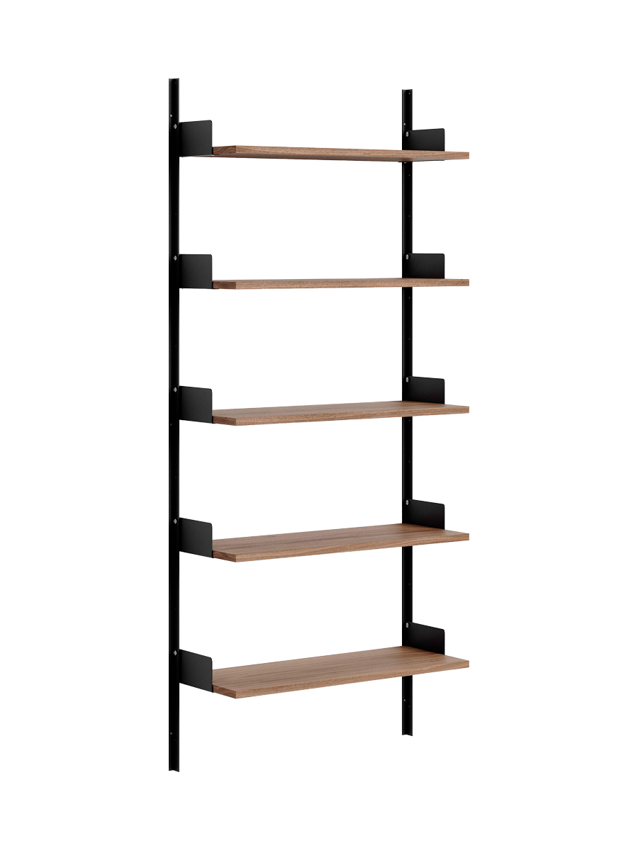 
Étagère murale modulaire « New Works 1900 » - Noyer / Noir