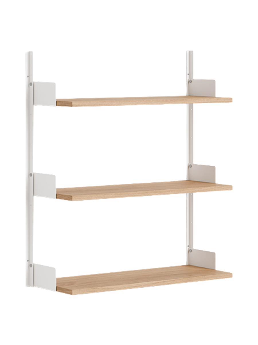 
Étagère murale modulaire « New Works 900 » - Chêne / Blanc