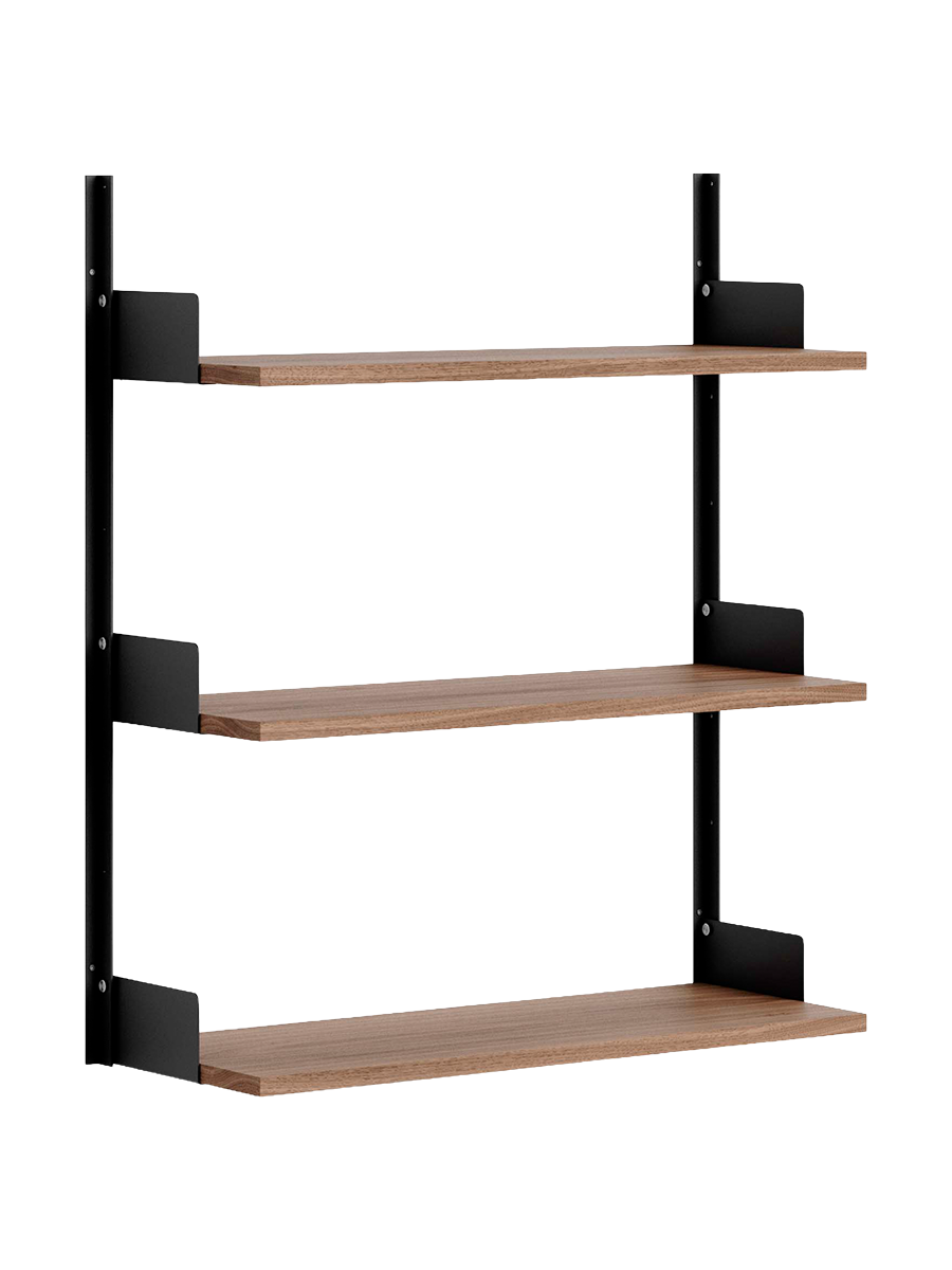 
Étagère murale modulaire « New Works 900 » - Noyer / Noir
