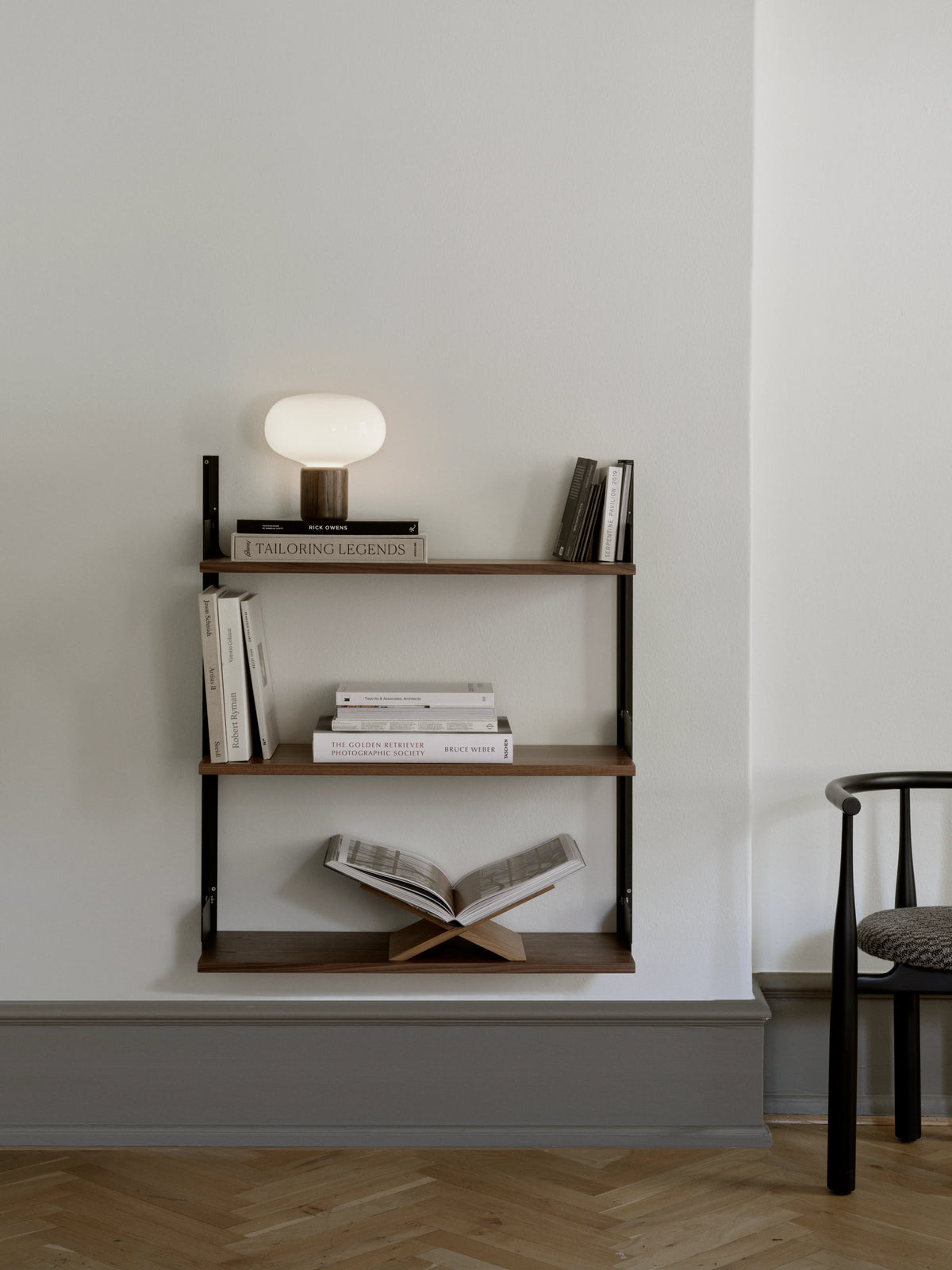 
Étagère murale modulaire « New Works 900 » - Noyer / Noir