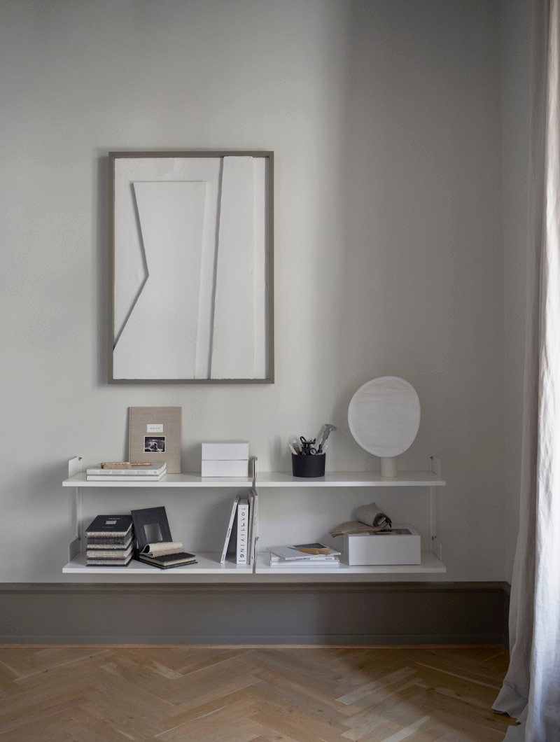 
Étagère murale modulable "New Works 450" - Blanc / Blanc