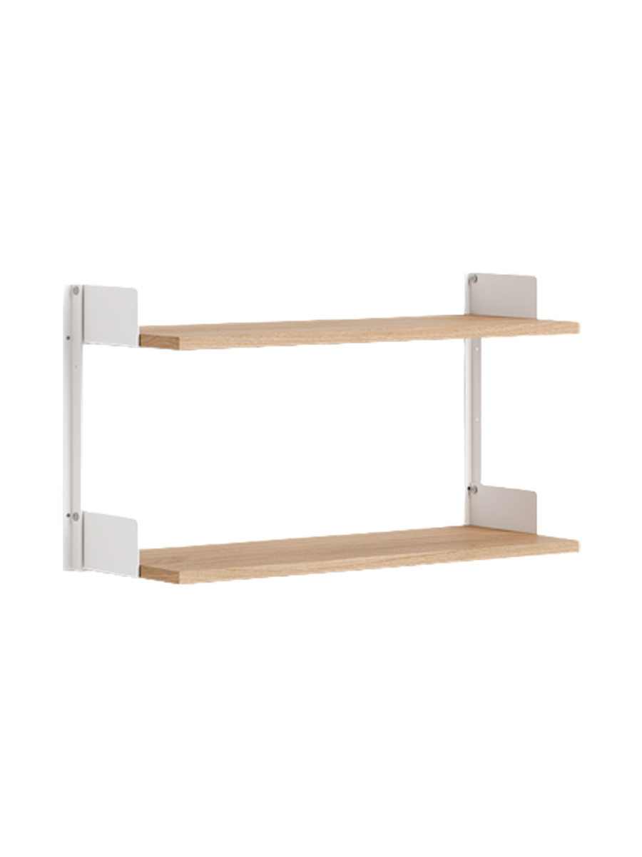 
Étagère murale modulable "New Works 450" - Chêne / Blanc