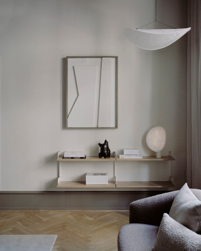 
Étagère murale modulable "New Works 450" - Chêne / Blanc