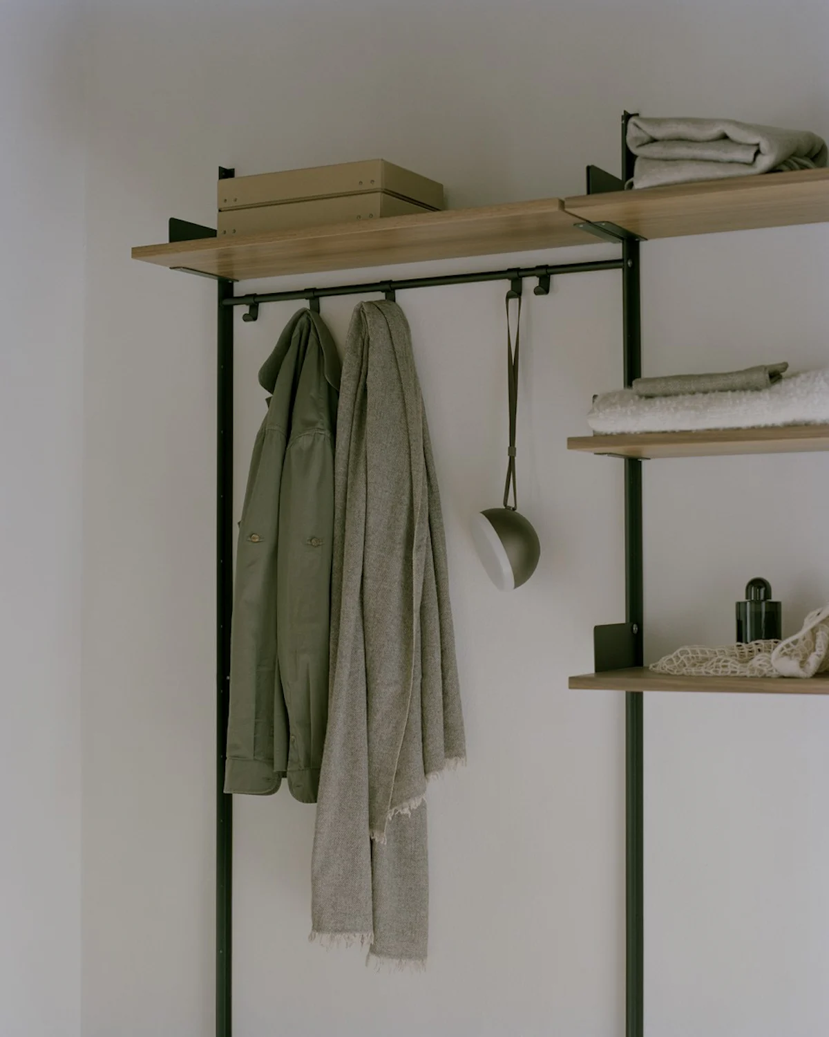 
Modular Wall Wardrobe "New Works Wardrobe III" - Walnut / Black