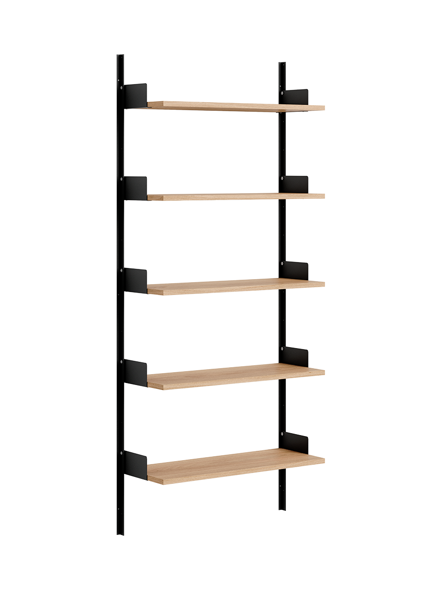 
Étagère murale modulaire « New Works 1900 » - Chêne / Noir
