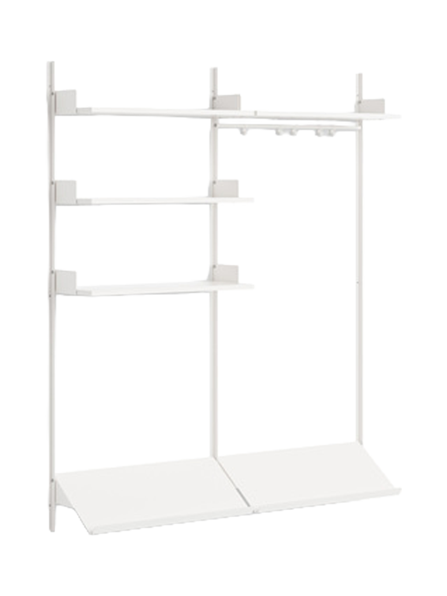 
Modular Wall Wardrobe "New Works Wardrobe III" - White / White