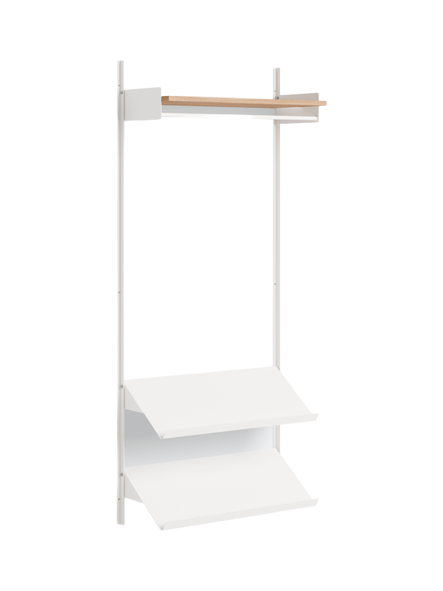 
Modular Designer Wall Wardrobe "New Works Wardrobe" - Oak / White