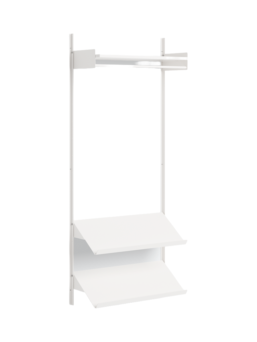 
Modular Designer Wall Wardrobe "New Works Wardrobe" - White / White