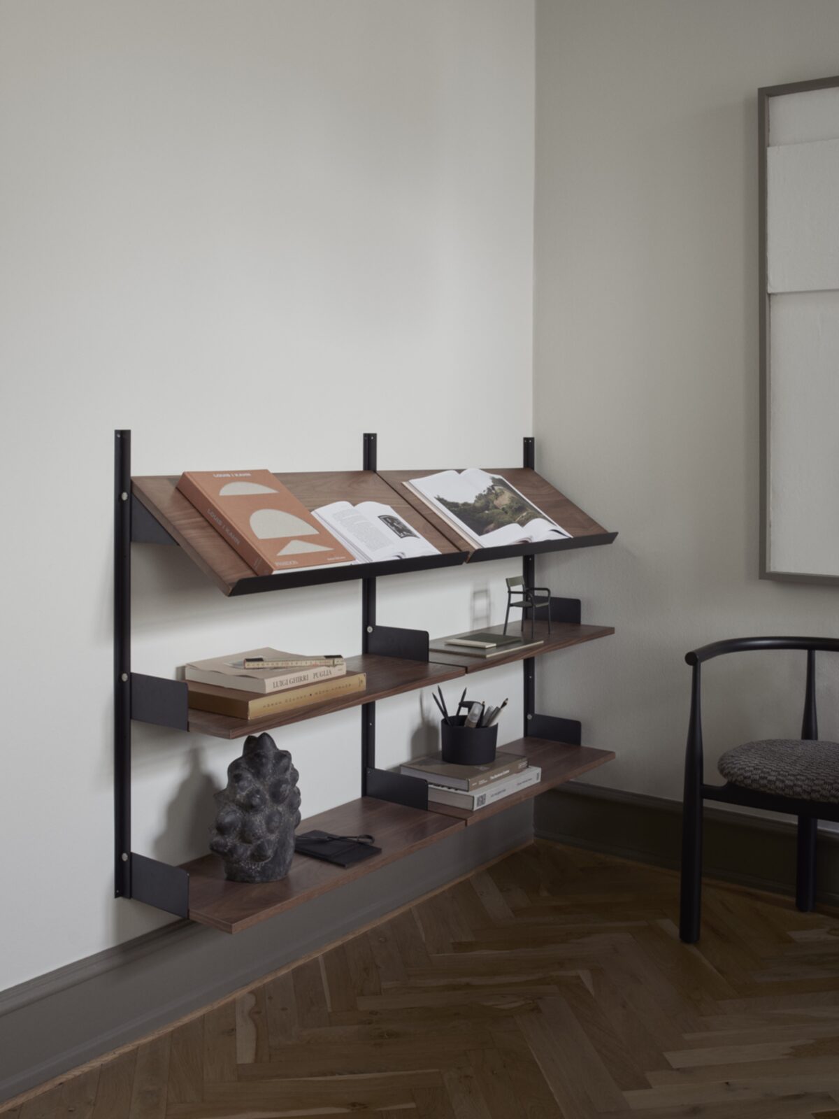 
Étagère murale modulable « New Works Office » - Chêne / Noir