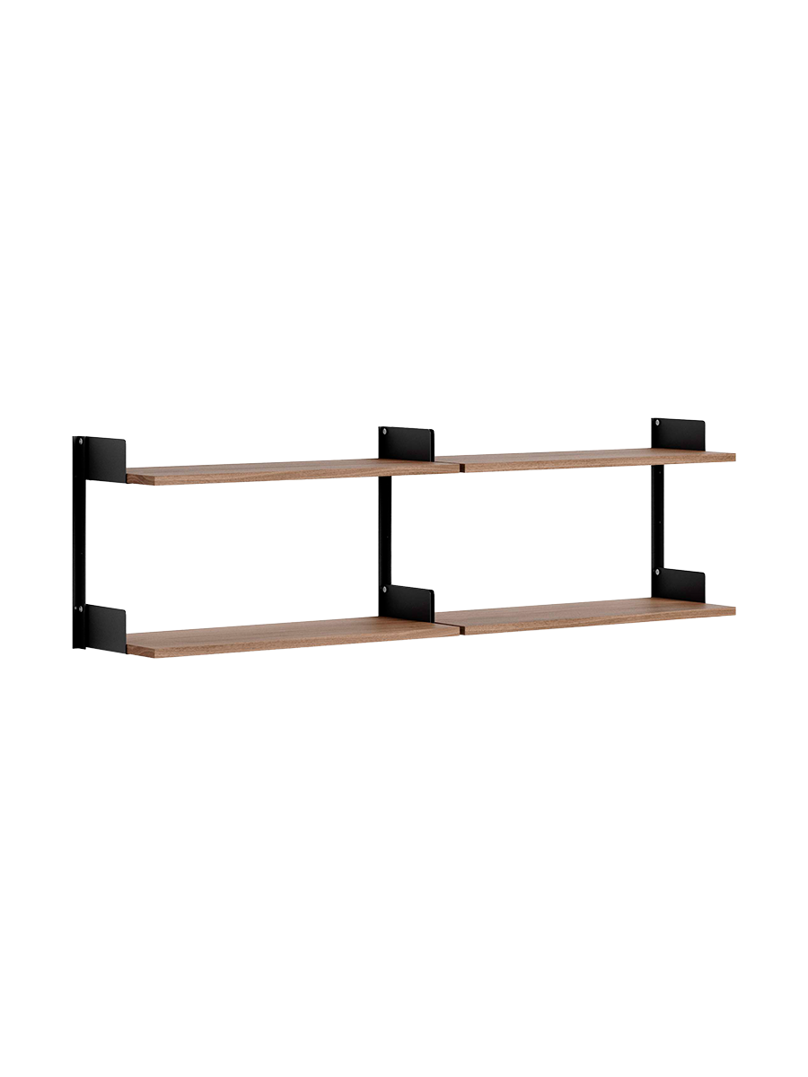 
Étagère murale modulable « New Works Chamber » - Noyer / Noir