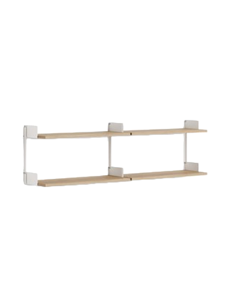 
Étagère murale modulable « New Works Chamber » - Chêne / Blanc