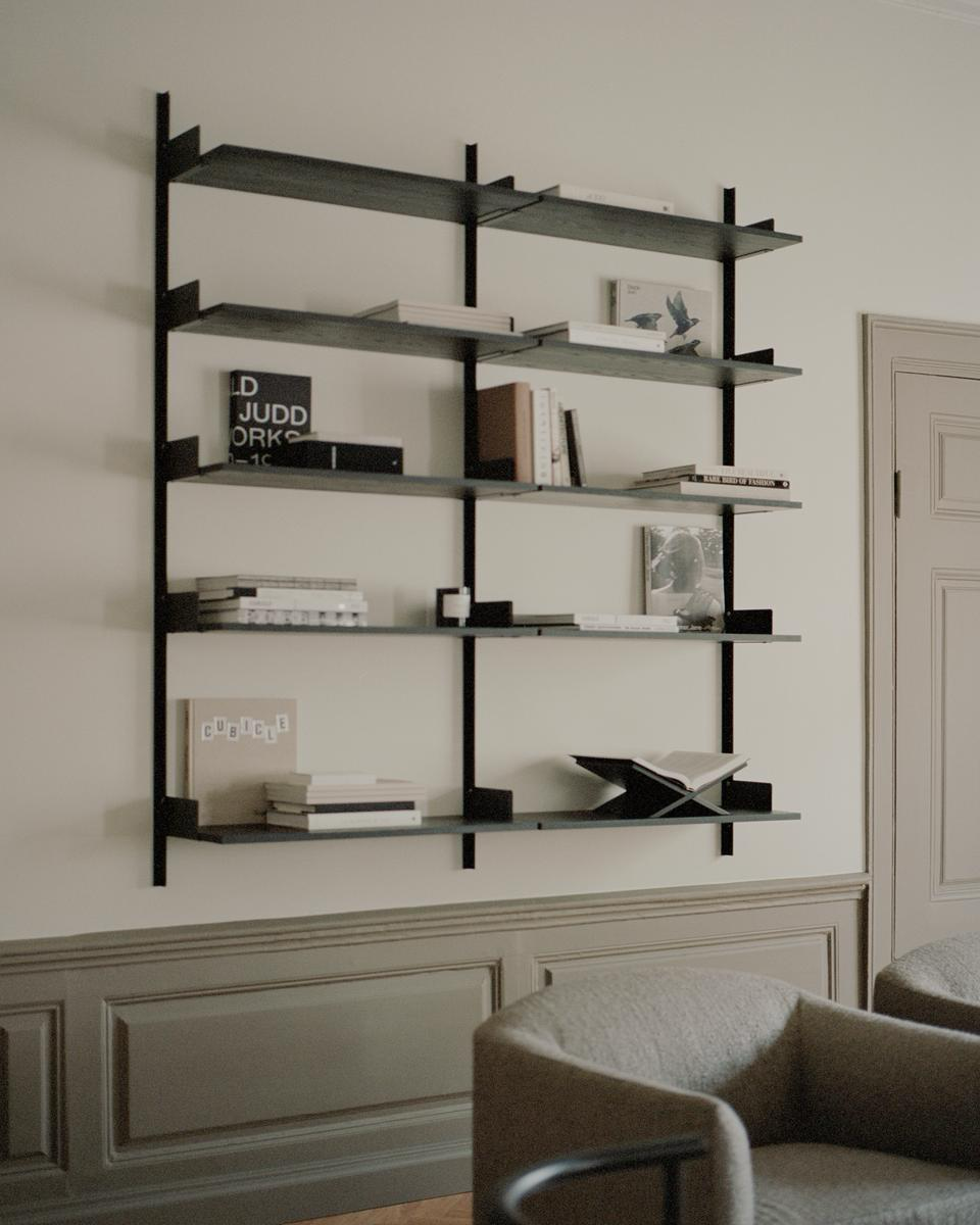 
Étagère murale modulable « New Works Library Shelf 1900 » - Frêne / Noir