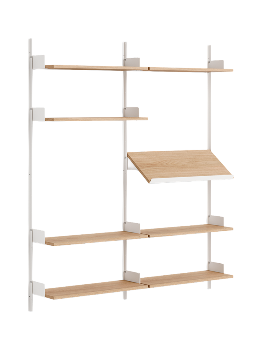 
Étagère murale modulaire « New Works Living » - Chêne / Blanc