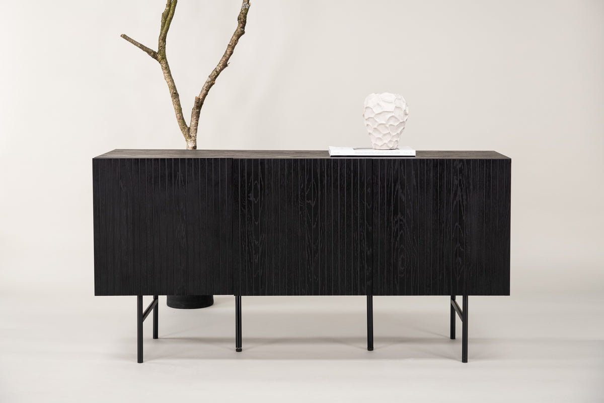 
Design Sideboard „Björkön“ - Schwarz