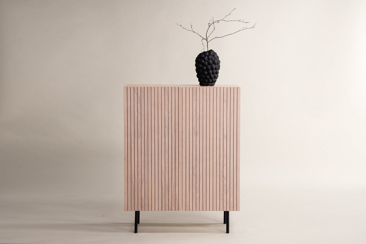 
Design Highboard „Björkön“ - Whitewash