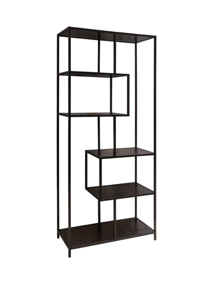 
Scaffale di design «Slim Line» - Nero / 77 x 185 cm