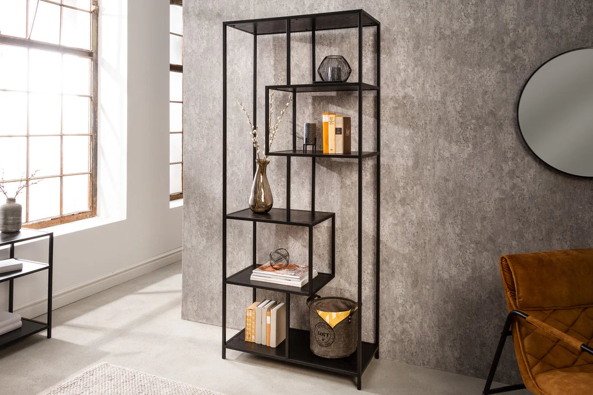 
Scaffale di design «Slim Line» - Nero / 77 x 185 cm