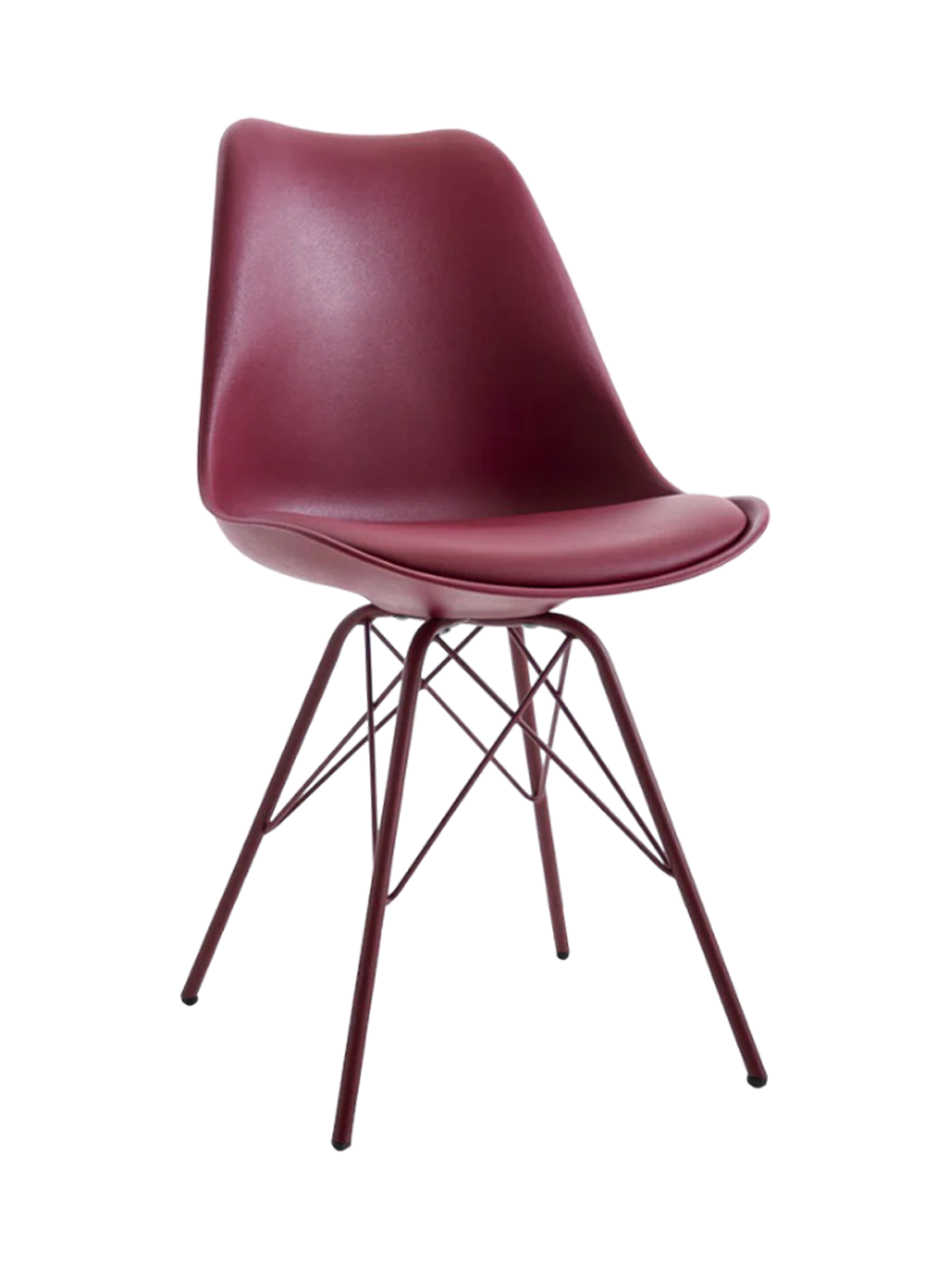 
"Scandinavia" Designer Dining Chair - Bordeaux