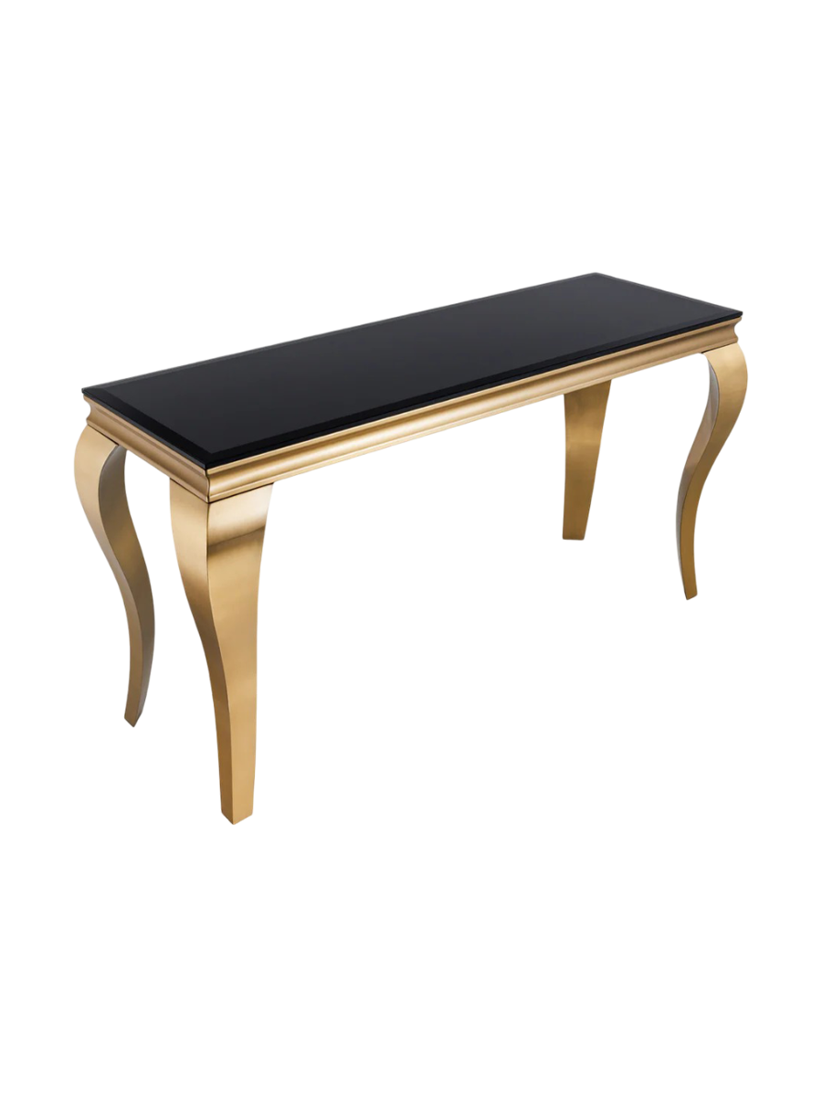 
Large Console Table "Modern Baroque" - Gold / Black