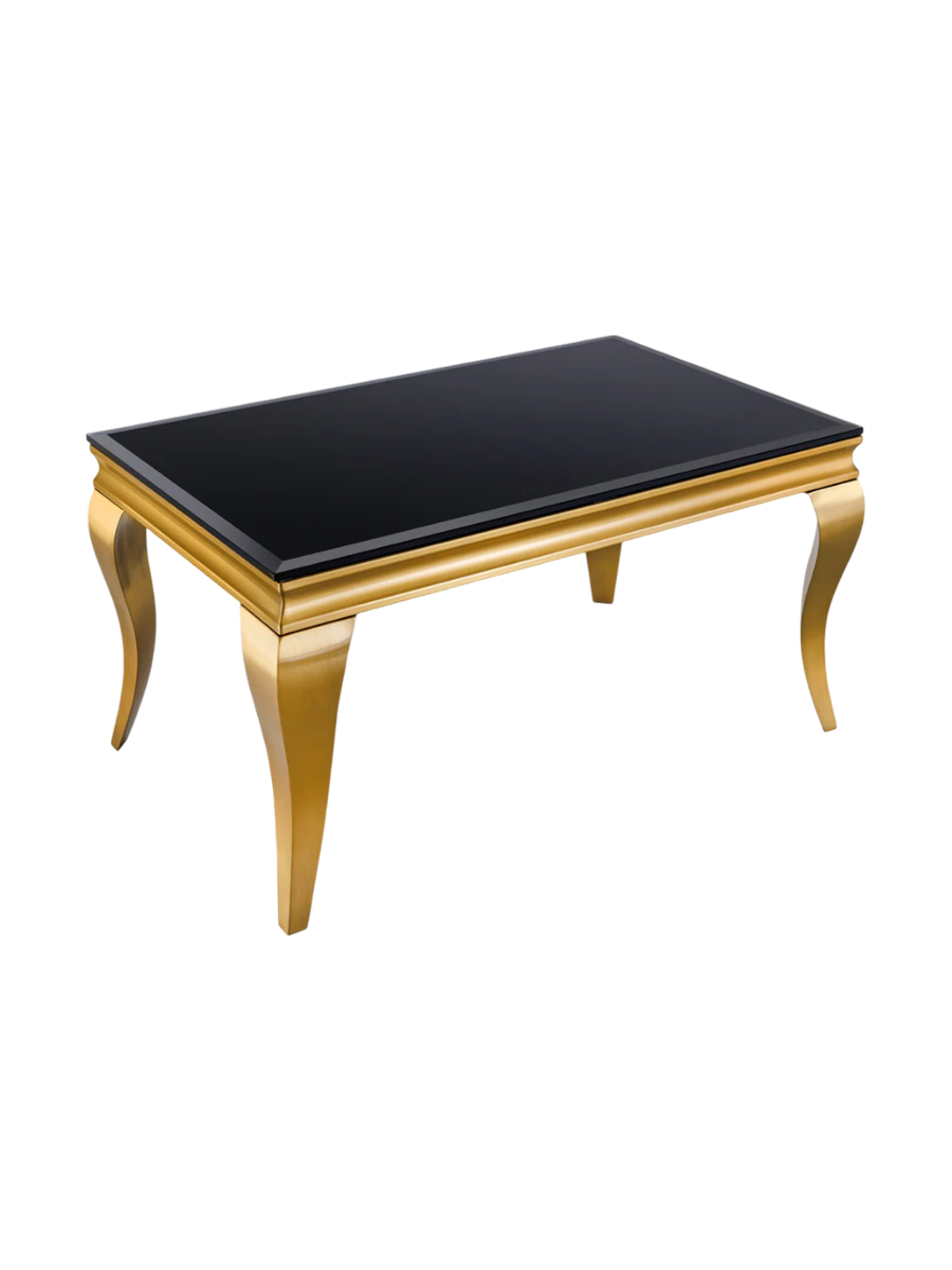 
Tavolino da salotto „Modern Barock“ 100 x 60 cm - Oro / Nero