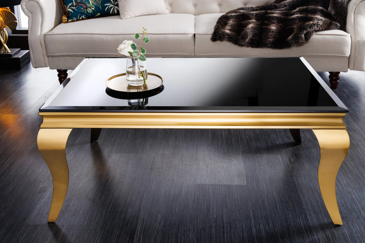
Tavolino da salotto „Modern Barock“ 100 x 60 cm - Oro / Nero