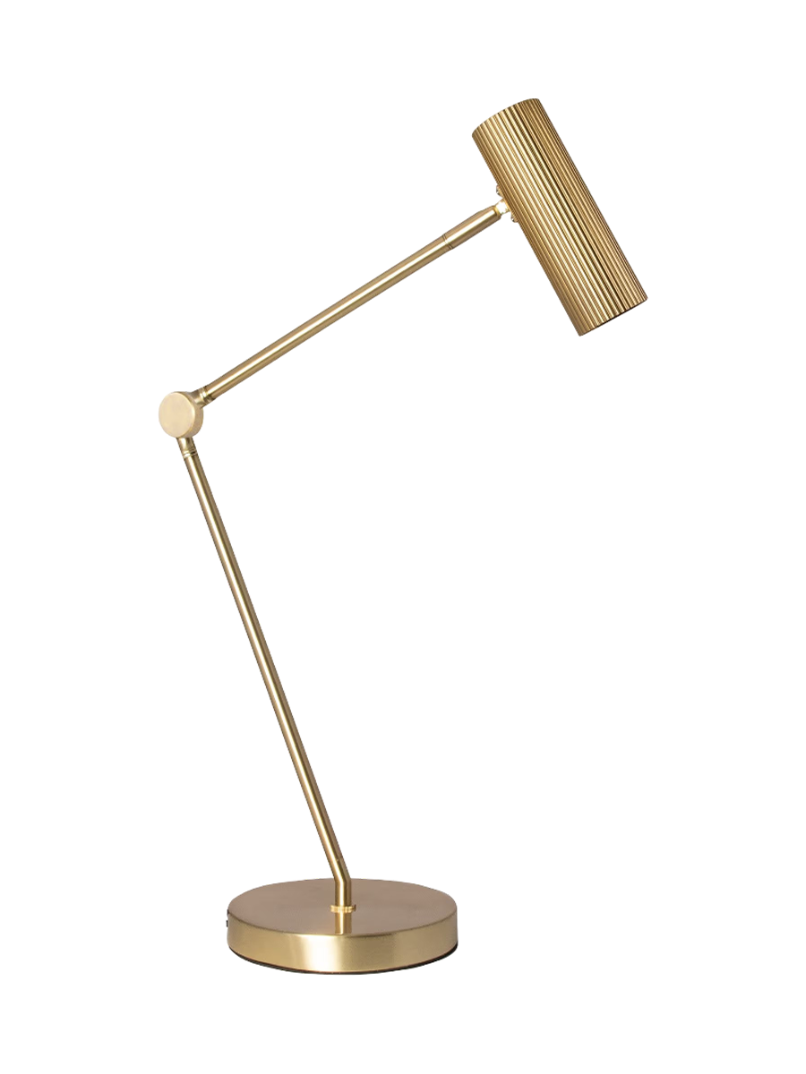
Lampe de table et de lecture au design flexible « Hubble » - Laiton