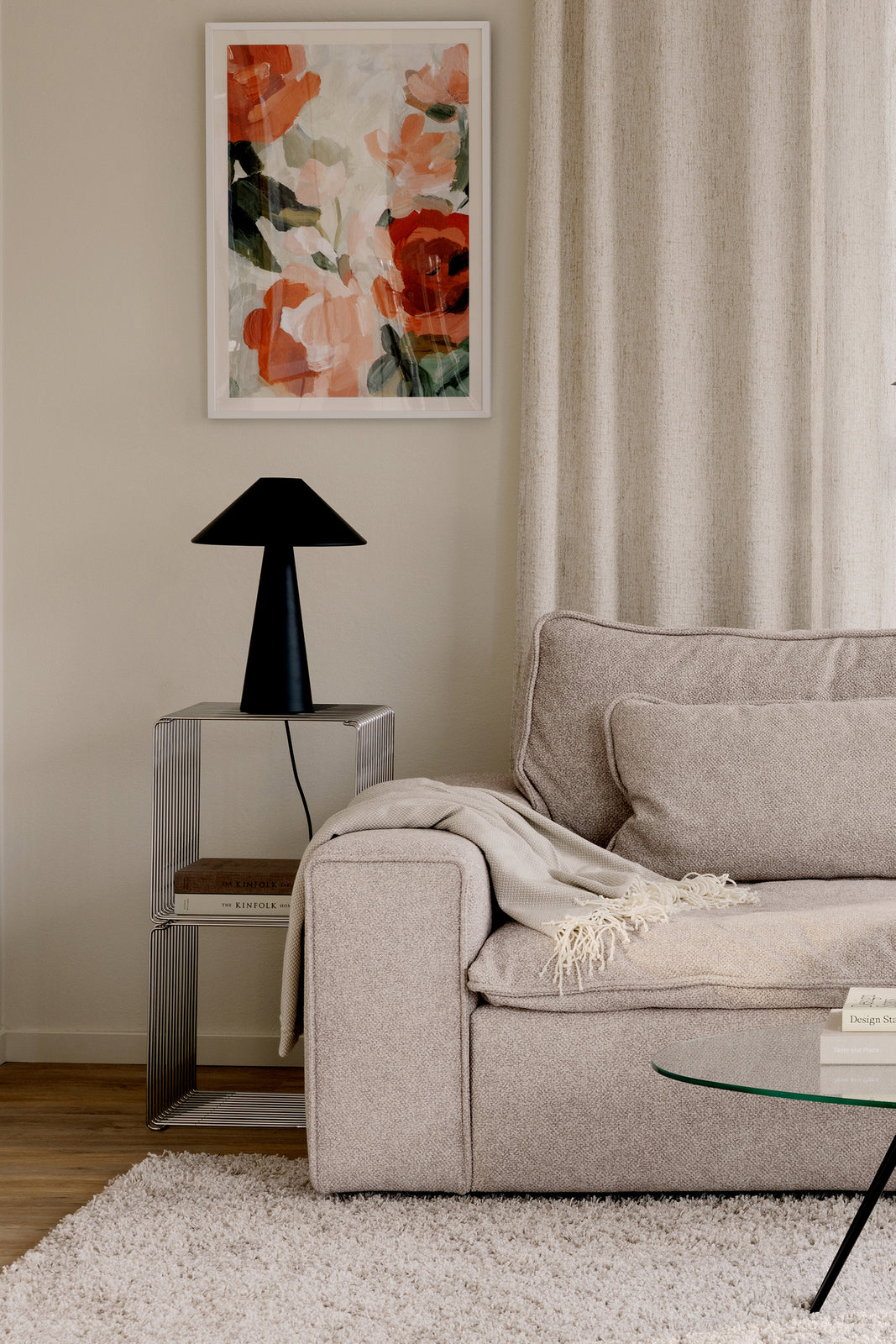 
Lampe de table design « Cannes » Ø 30/ H 40 cm - Noir