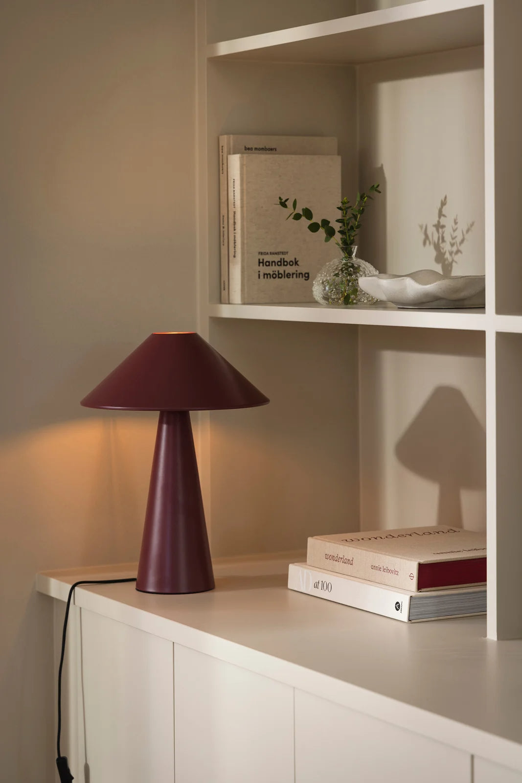 
Lampe de table design « Cannes » Ø 30/ H 40 cm - Bourgogne