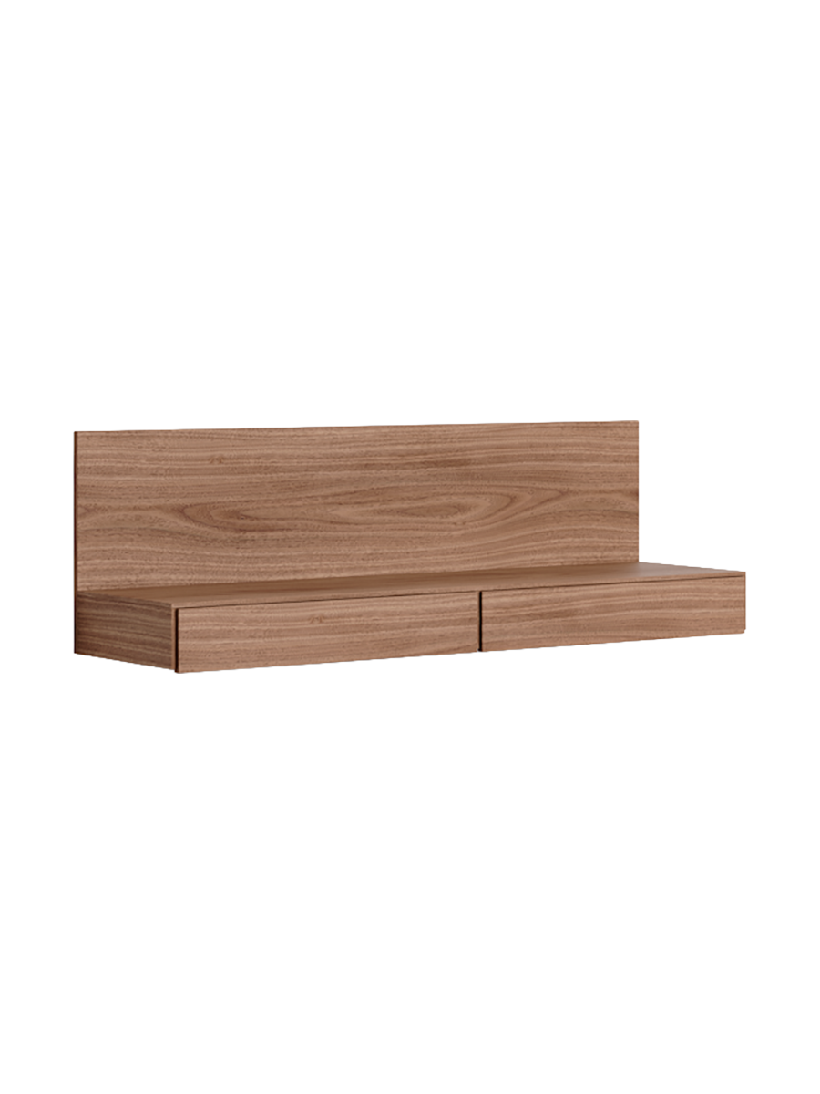 
Solid Design Wall Desk & Console "Tana" - Nut tree