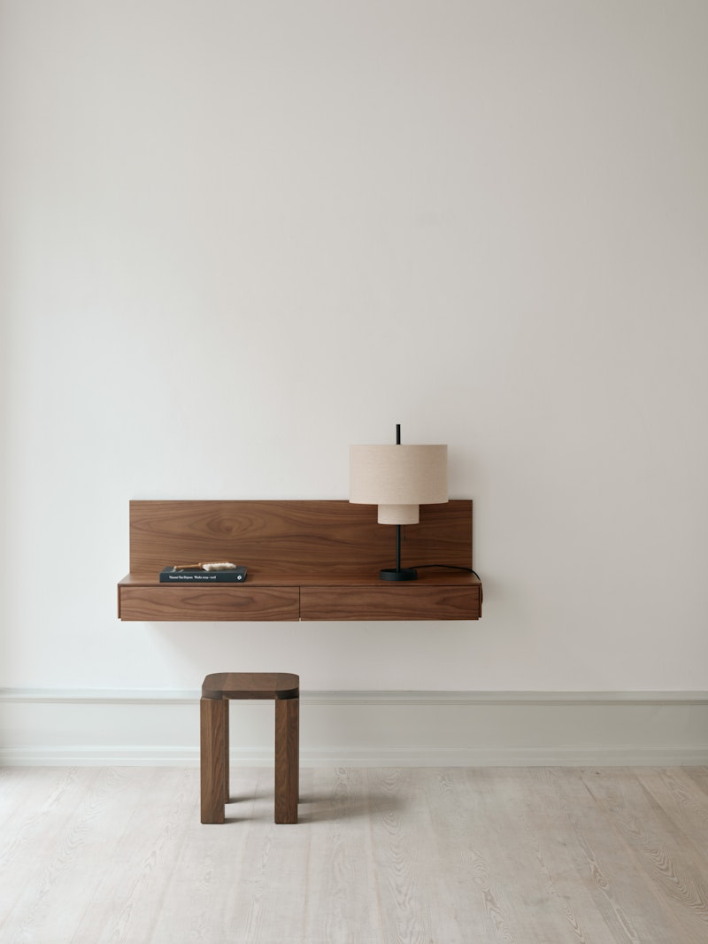
Solid Design Wall Desk & Console "Tana" - Nut tree