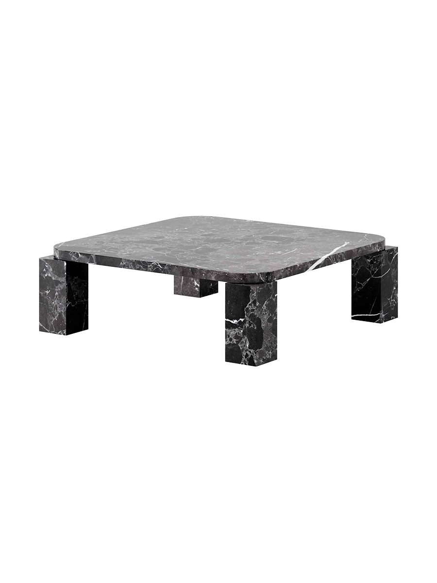 
Tavolino da caffè di design “Atlas” in marmo - Marmo Costa Black / 82 x 82 cm