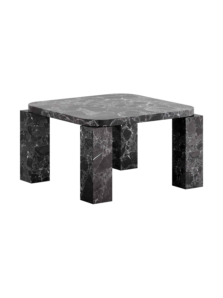 
Tavolino da caffè di design “Atlas” in marmo - Marmo Costa Black / 60 x 60 cm