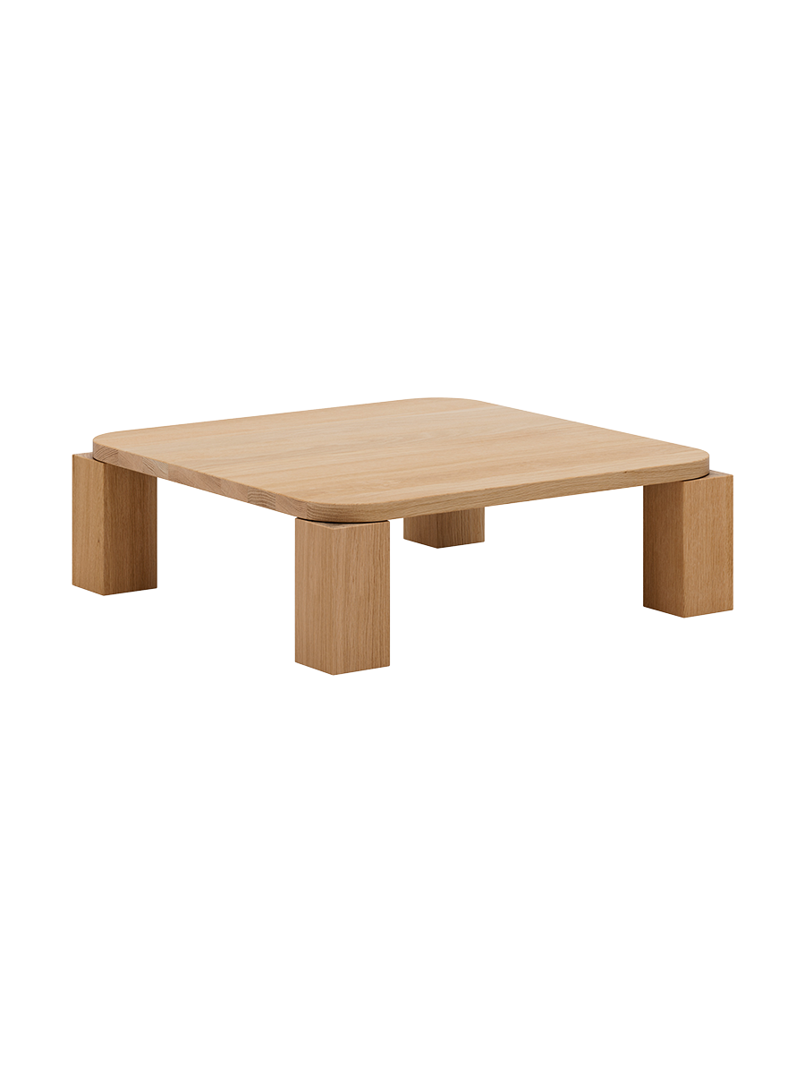 
Tavolino da caffè di design in legno massello “Atlas” - Rovere naturale oliato