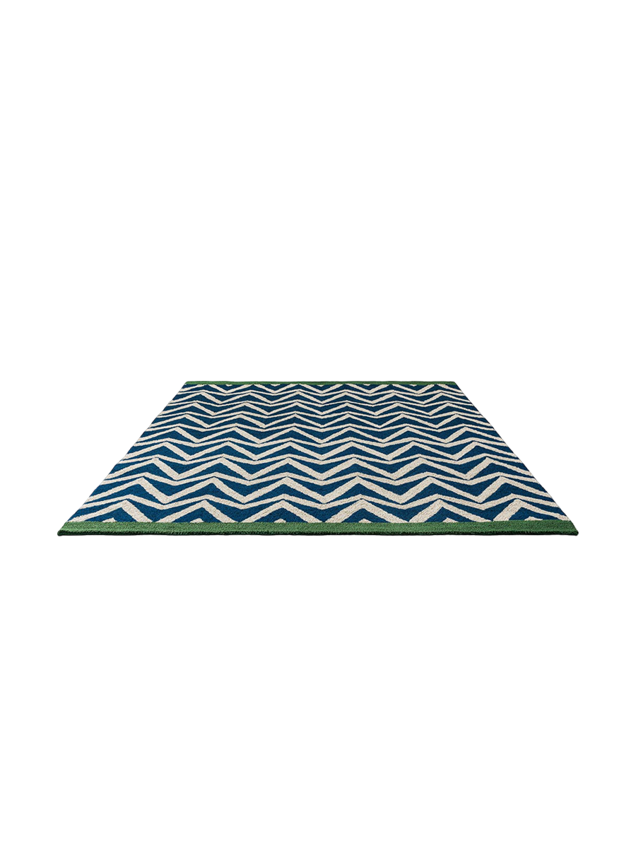 
Tapis design d'intérieur/extérieur de haute qualité « Dhurrie Blue », différentes tailles - 160 x 230 cm