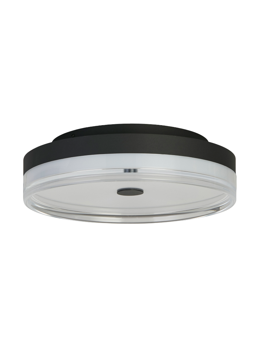 
Dimmbare LED Design Deckenlampe „Cyprus“ - Schwarz / Ø 30 cm