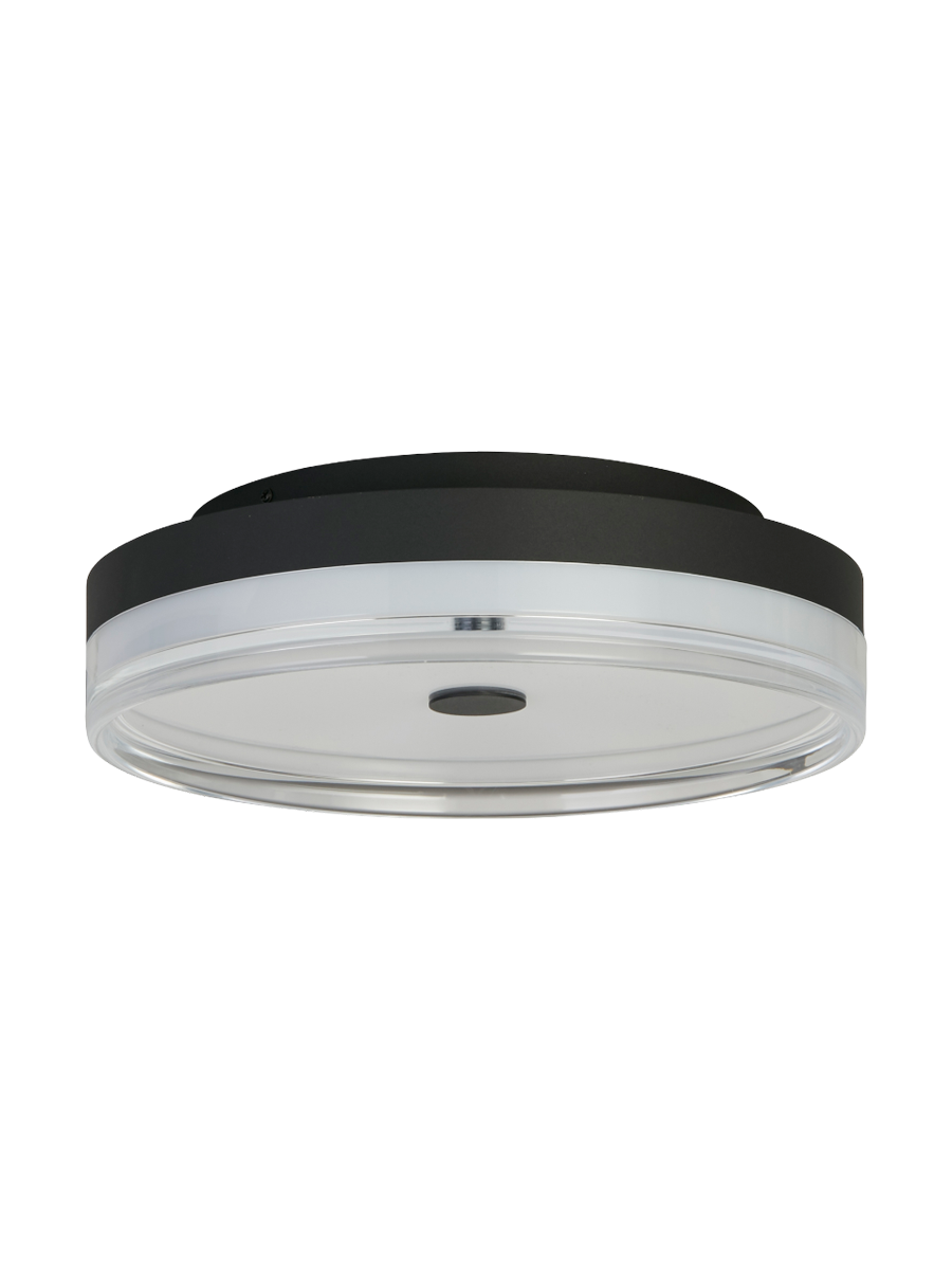 
Dimmbare LED Design Deckenlampe „Cyprus“ - Schwarz / Ø 40 cm