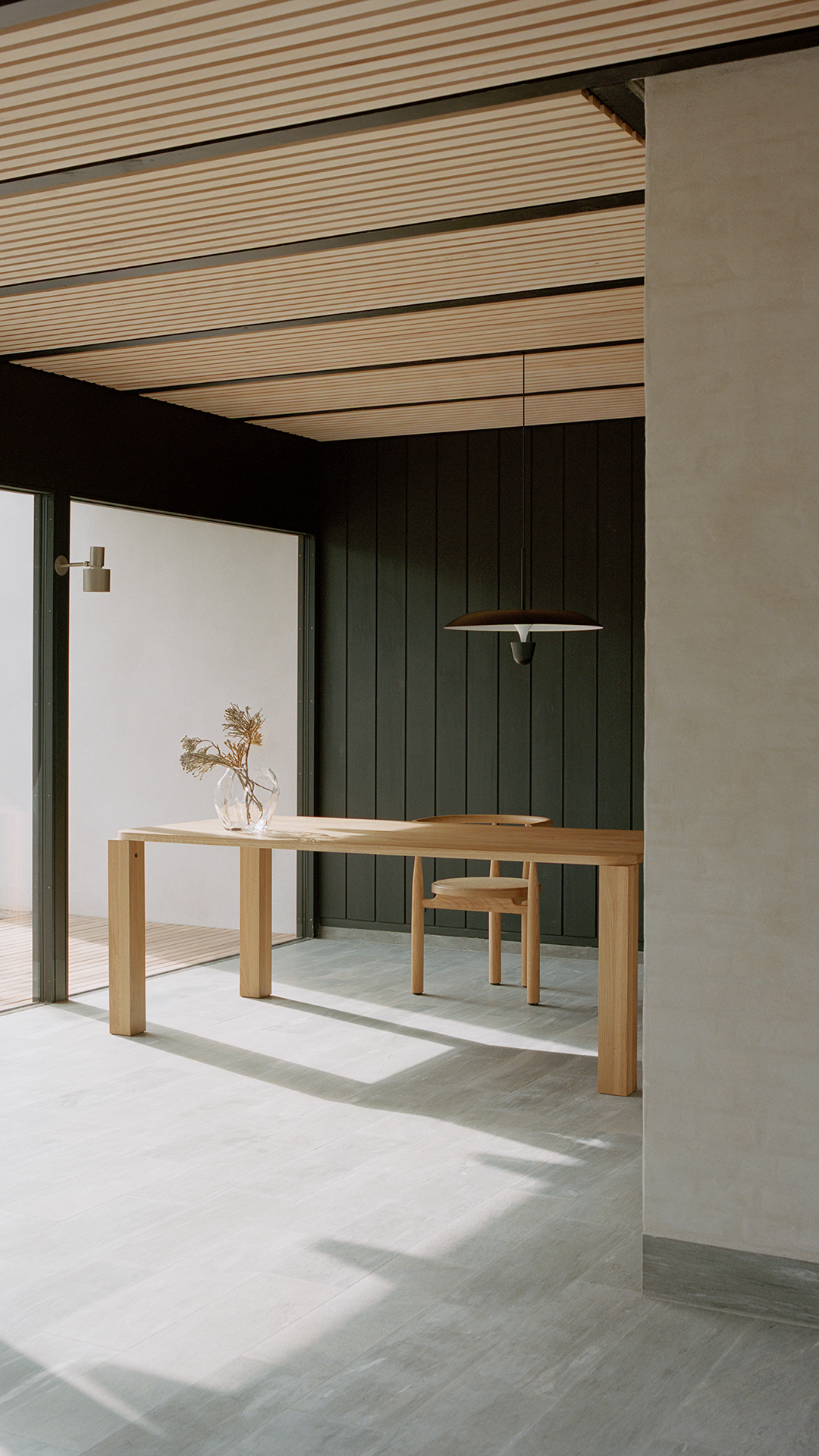 
Designer Solid Wood Dining Table "Atlas", Natural Oiled Oak - 200 x 95 cm