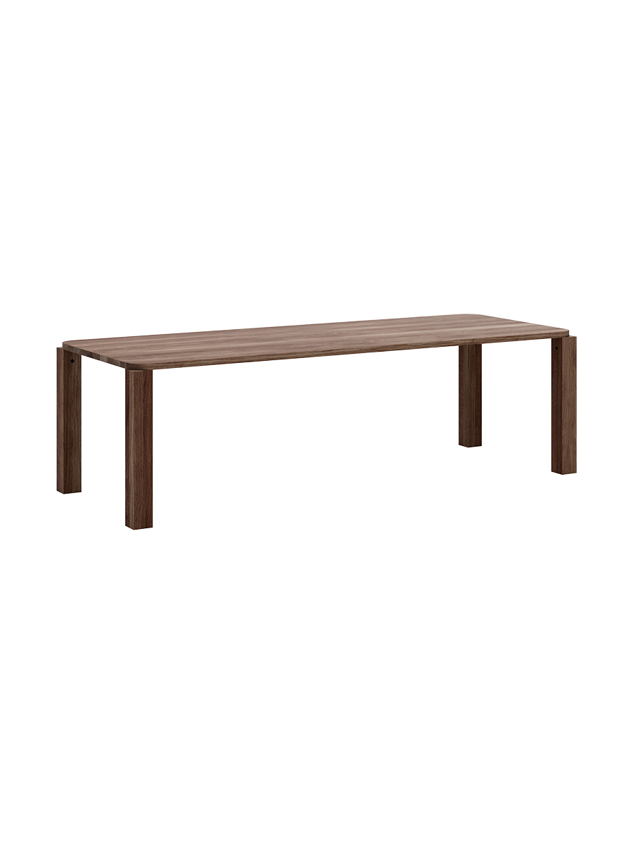 
Tavolo da pranzo di design in legno massello “Atlas”, rovere affumicato - 200 x 95 cm