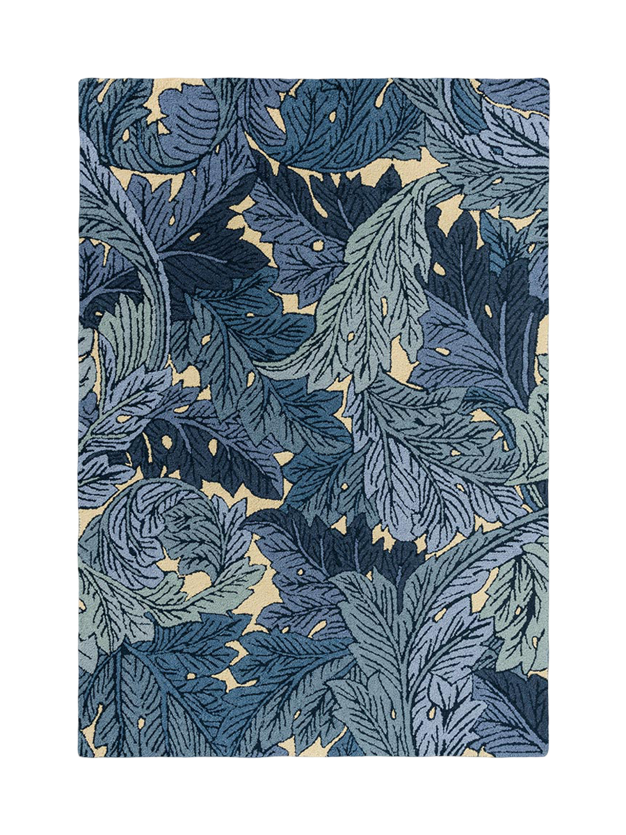 
Tapis design intérieur/extérieur de qualité supérieure « Acanthus Indigo », différentes tailles - 140 x 200 cm