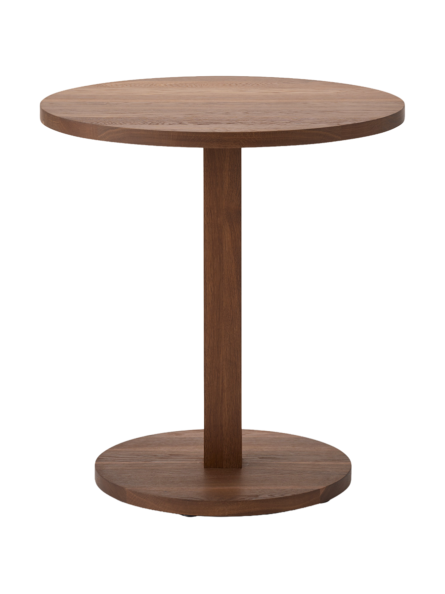 
Table de bistrot design en bois massif « Atlas » - chêne fumé