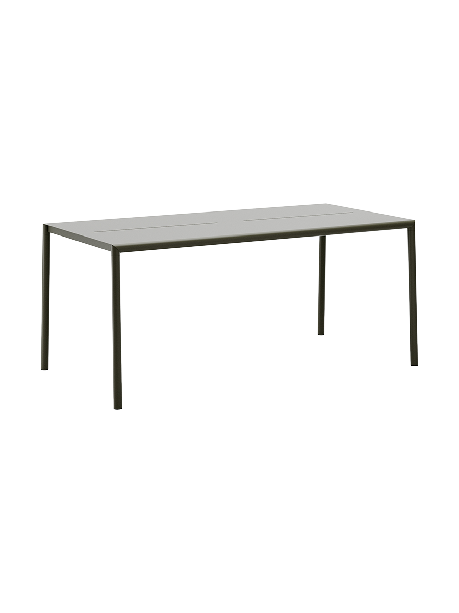 
Table de jardin design « May », différentes tailles - Vert foncé / 170 x 85 cm