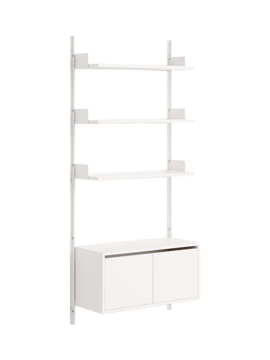 
Étagère murale modulable « New Works 1900 Cabinet » - Blanc / Blanc